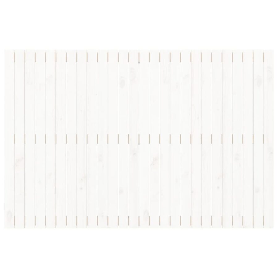 Wandhoofdbord 166x3x110 cm massief grenenhout wit - Afbeelding 4