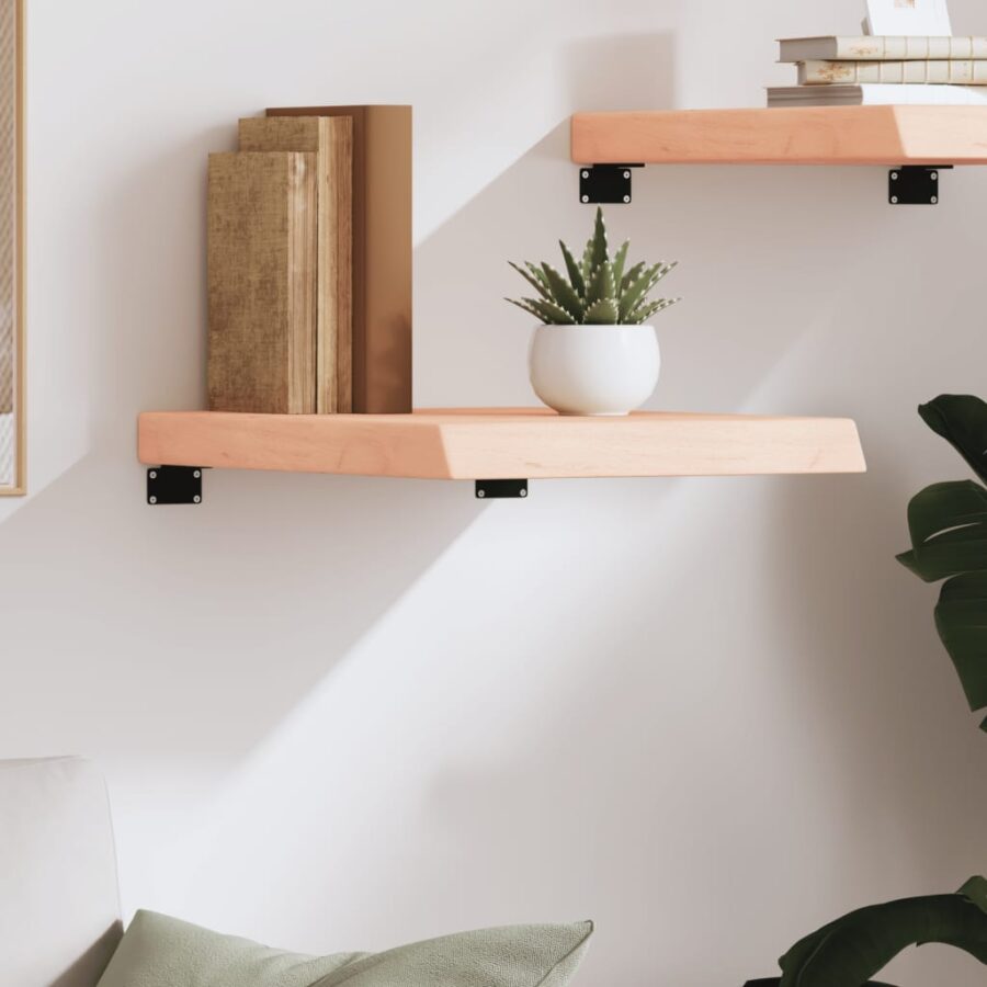 Wandschap 40x60x(2-6) cm onbehandeld massief eikenhout - Afbeelding 3