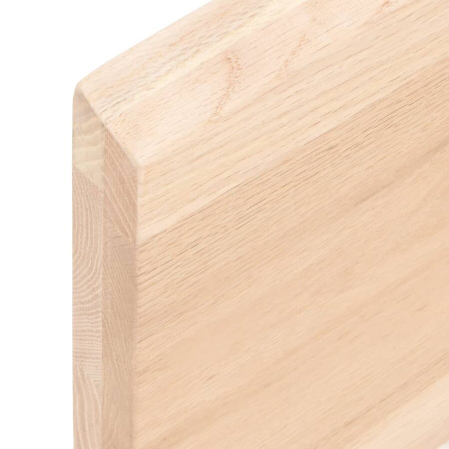 Wandschap 60x20x4 cm onbehandeld massief eikenhout - Afbeelding 6