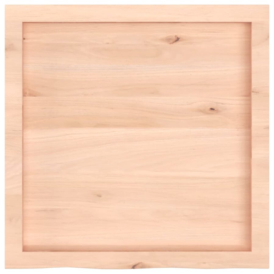 Wandschap 60x60x(2-4) cm onbehandeld massief eikenhout - Afbeelding 5
