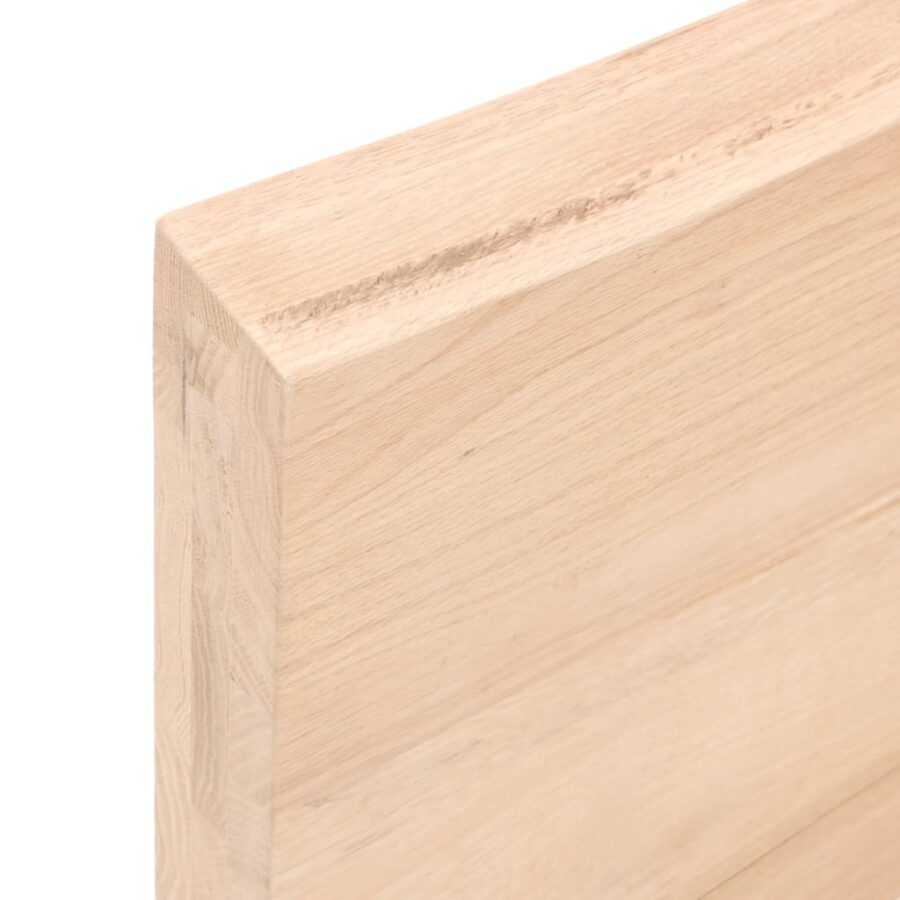 Wandschap 60x60x(2-6) cm onbehandeld massief eikenhout - Afbeelding 8