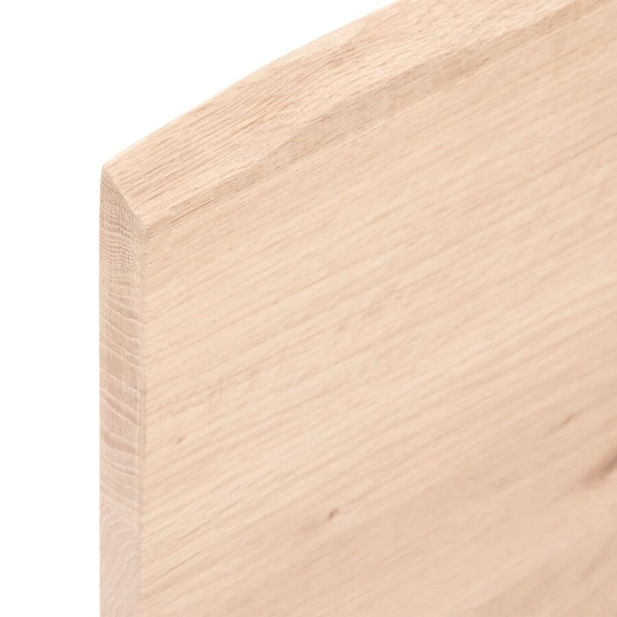 Wandschap 80x50x2 cm onbehandeld massief eikenhout - Afbeelding 6