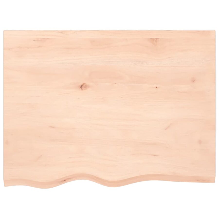 Wandschap 80x60x2 cm onbehandeld massief eikenhout - Afbeelding 4