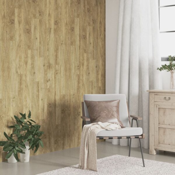 Wandpanelen houtlook 4,12 m² PVC bruin
