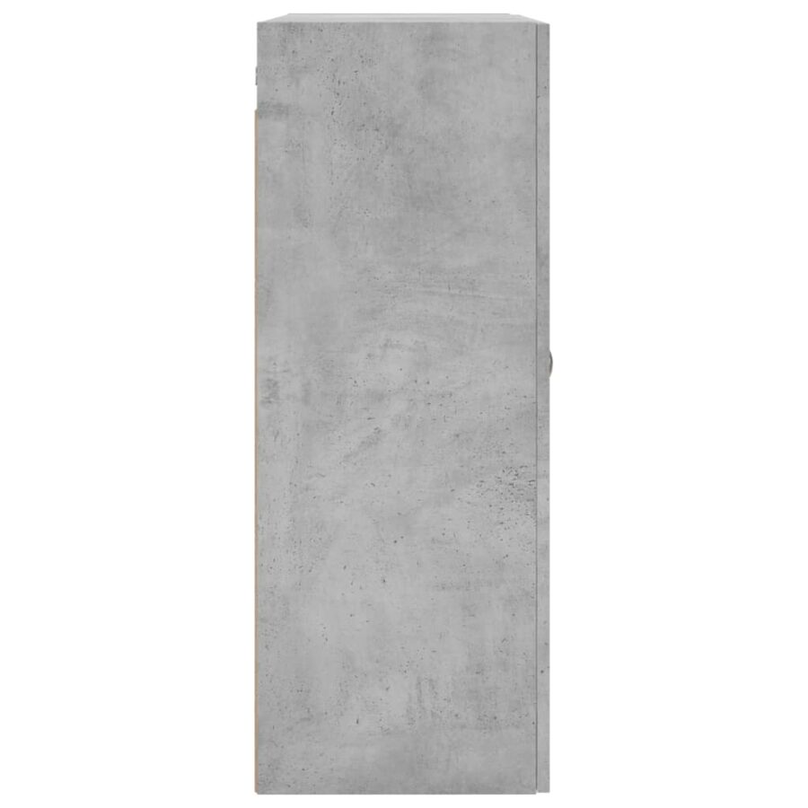 Wandkast 69,5x34x90 cm betongrijs - Afbeelding 8