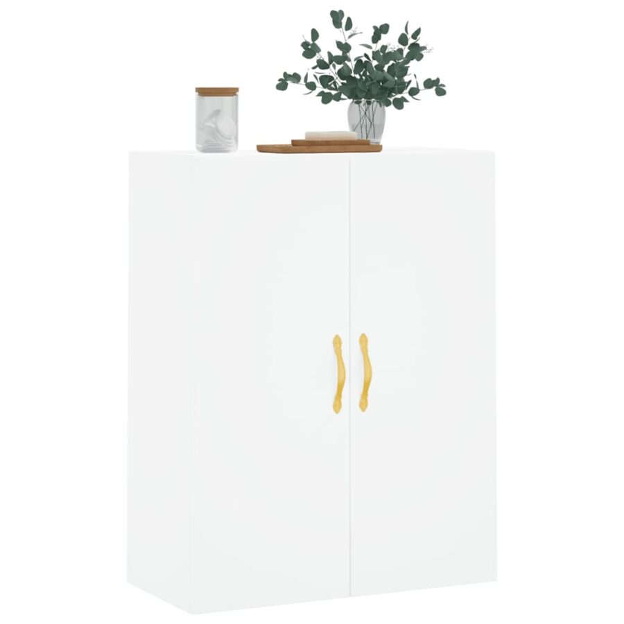 Wandkast 69,5x34x90 cm wit - Afbeelding 4