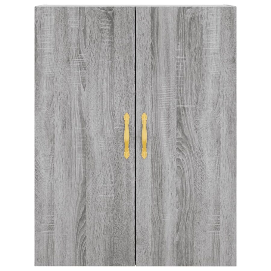 Wandkast 69,5x34x90 cm grijs sonoma eikenkleurig - Afbeelding 7