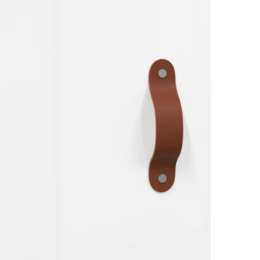 Wandkast 60x31x70 cm bewerkt hout hoogglans wit - Afbeelding 9