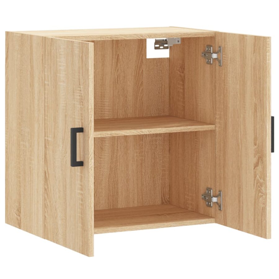 Wandkast 60x31x60 cm bewerkt hout sonoma eikenkleurig - Afbeelding 6