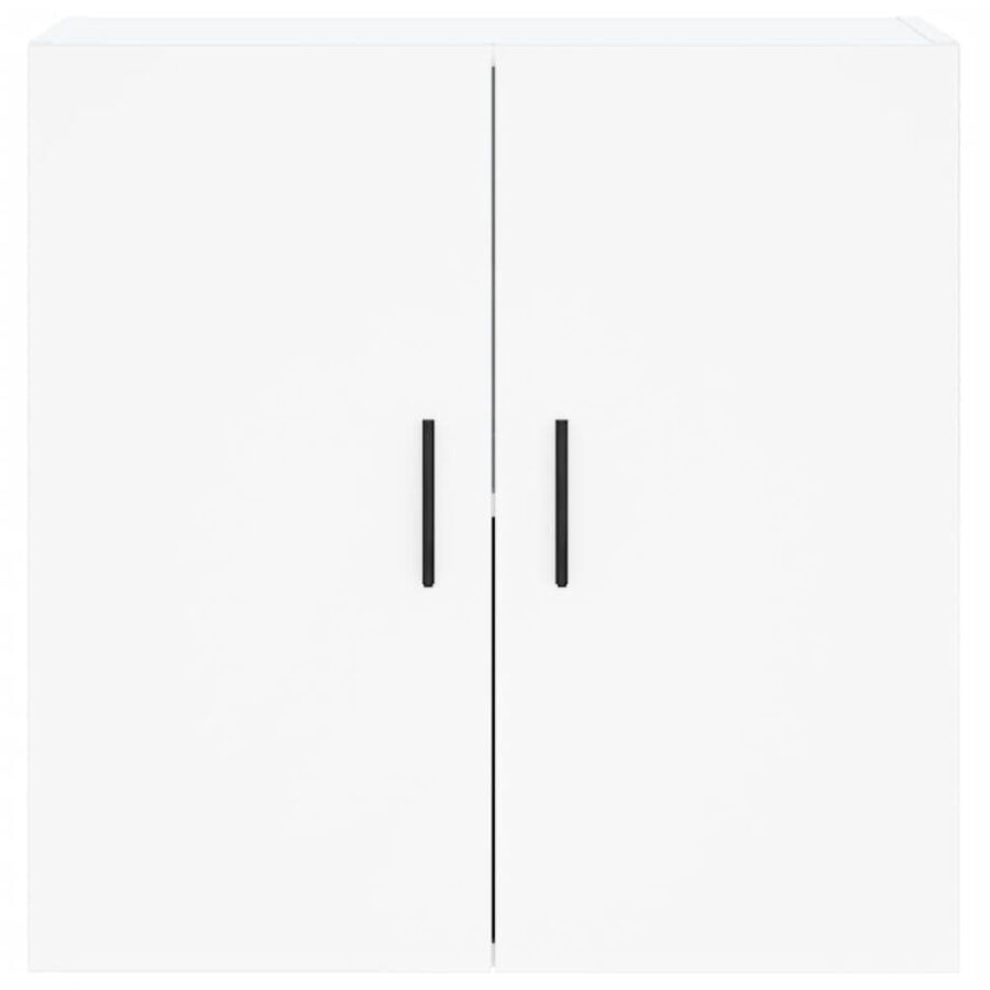 Wandkast 60x31x60 cm bewerkt hout wit - Afbeelding 5