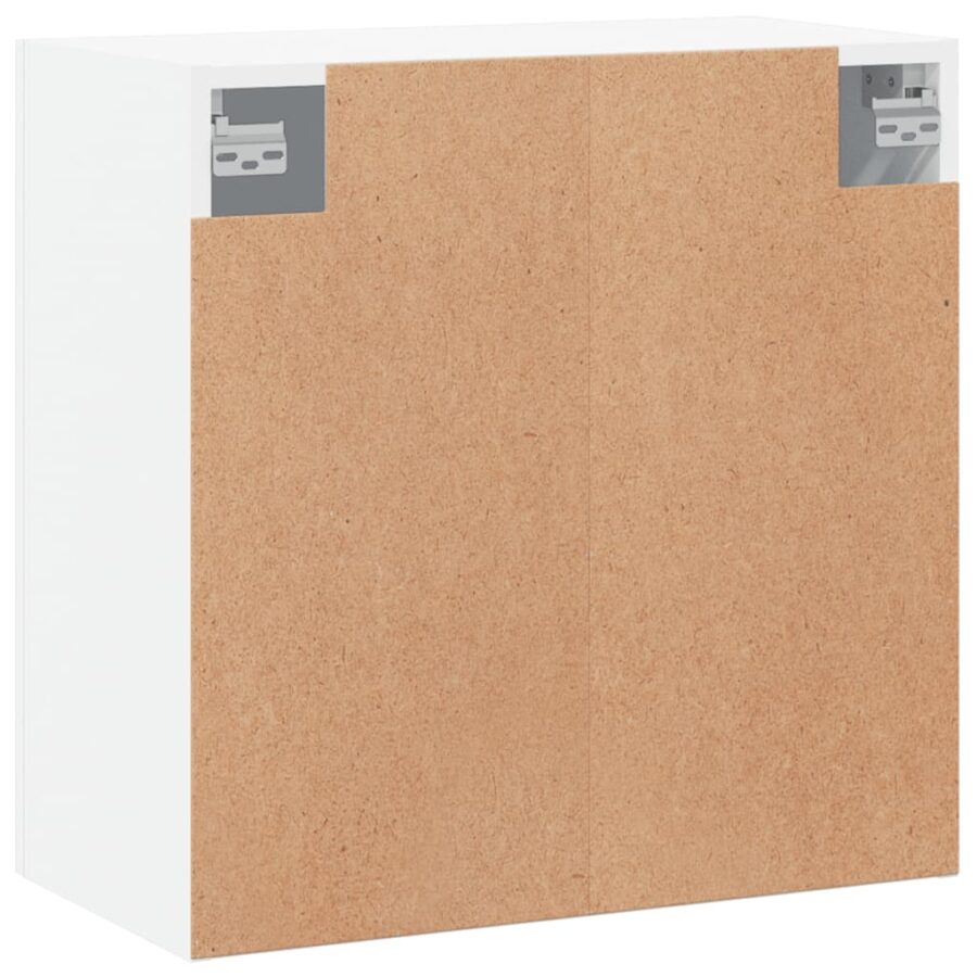 Wandkast 60x31x60 cm bewerkt hout wit - Afbeelding 8