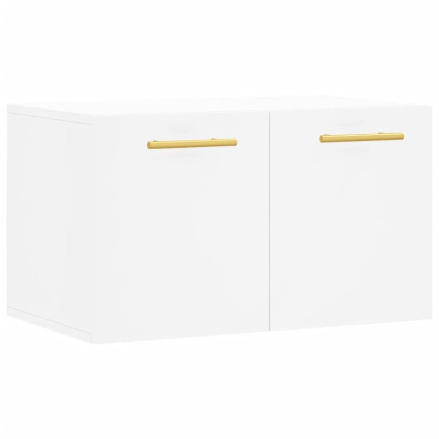 Wandkast 60x36,5x35 cm bewerkt hout wit - Afbeelding 2