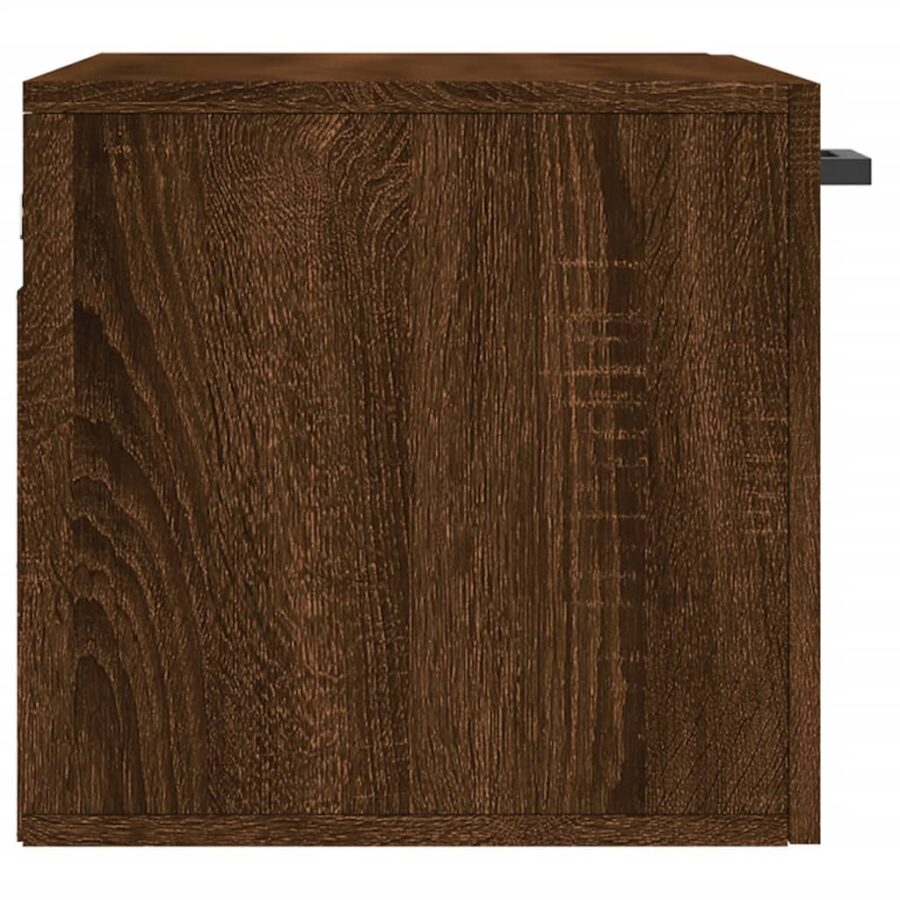 Wandkast 60x36,5x35 cm bewerkt hout bruin eikenkleur - Afbeelding 7