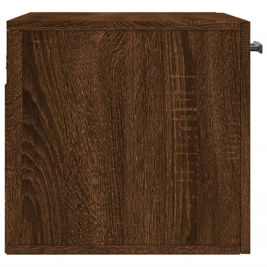 Wandkast 60x36,5x35 cm bewerkt hout bruin eikenkleur - Afbeelding 7