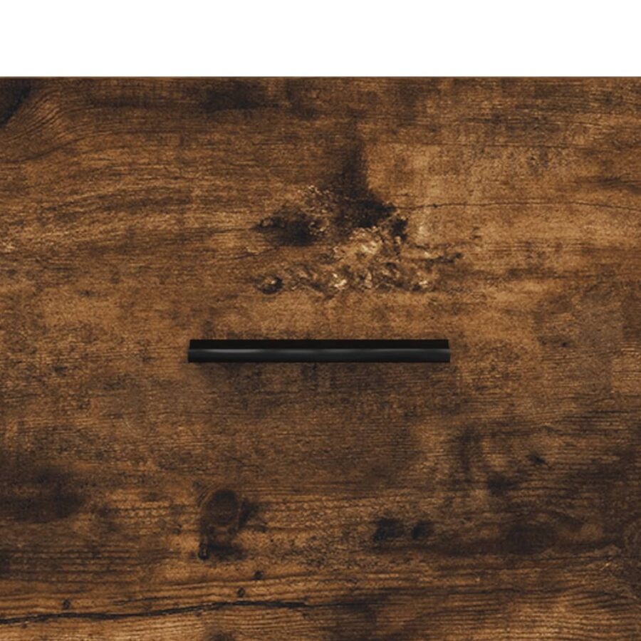 Wandkast 80x36,5x35 cm bewerkt hout gerookt eikenkleurig - Afbeelding 9