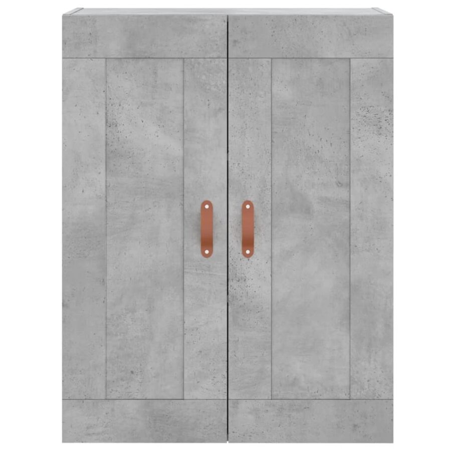 Wandkast 69,5x34x90 cm bewerkt hout betongrijs - Afbeelding 7