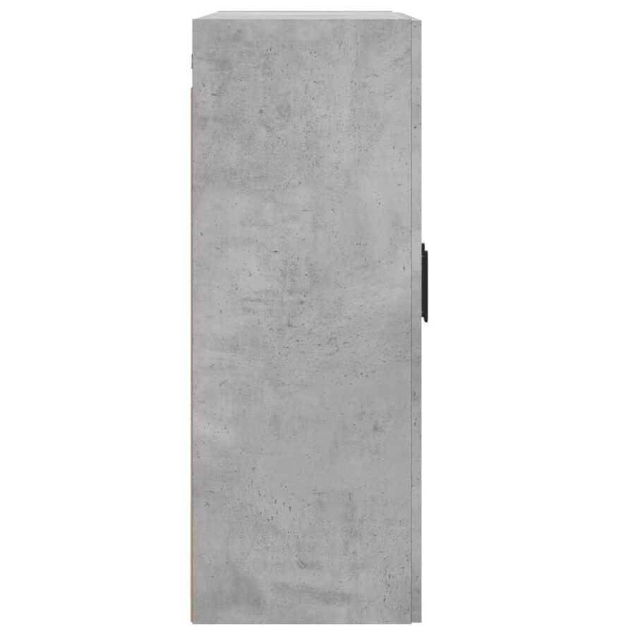 Wandkast 69,5x34x90 cm bewerkt hout betongrijs - Afbeelding 8