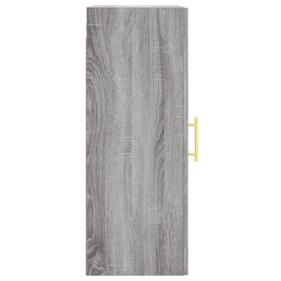 Wandkast 34,5x34x90 cm bewerkt hout grijs sonoma eikenkleurig - Afbeelding 8