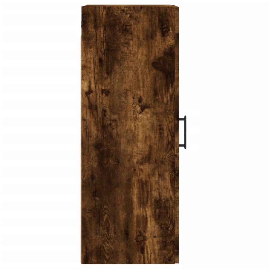 Wandkast 34,5x34x90 cm bewerkt hout gerookt eikenkleurig - Afbeelding 8
