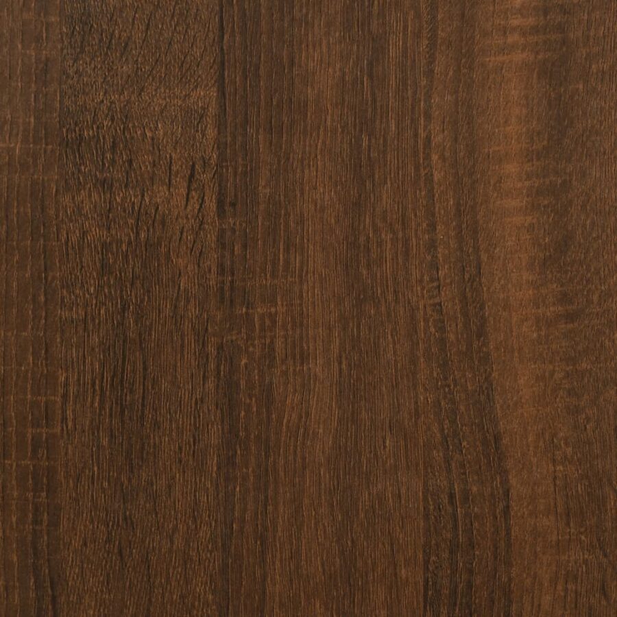 Wandkast 34,5x34x90 cm bewerkt hout bruin eikenkleur - Afbeelding 14