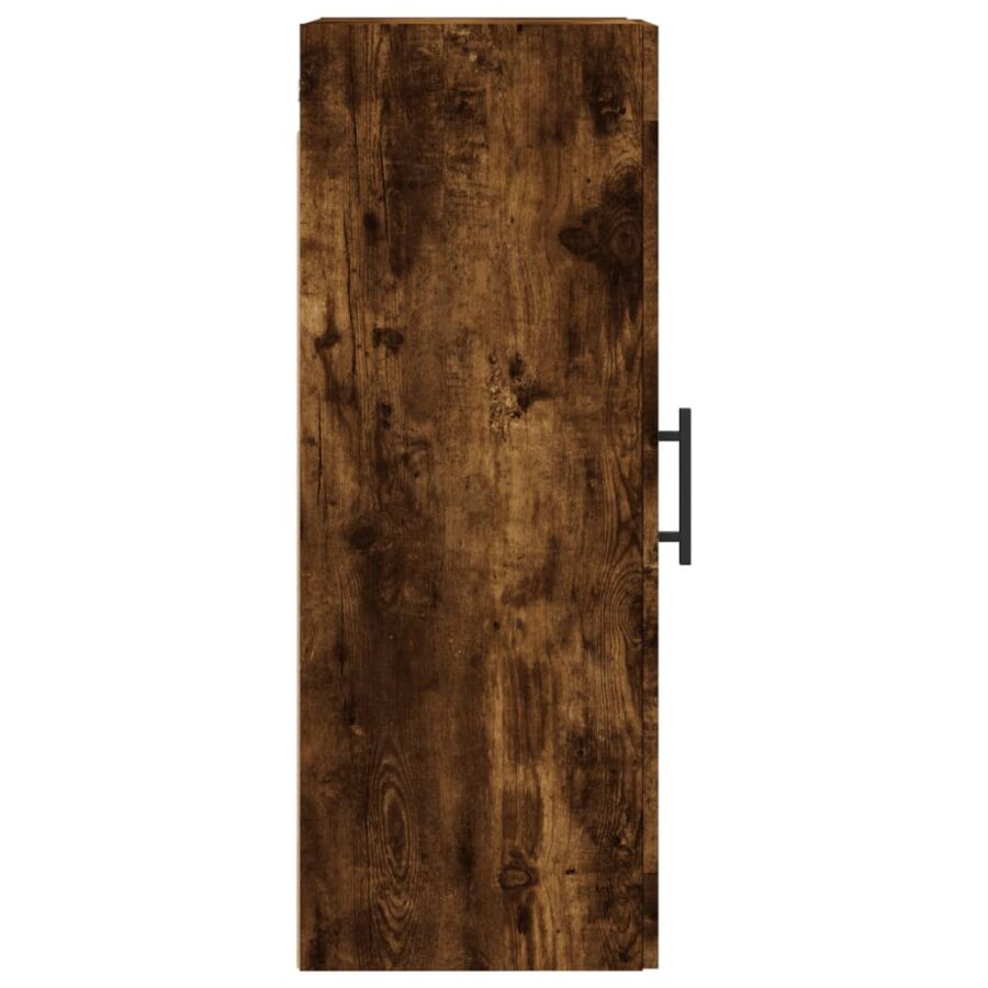 Wandkast 34,5x34x90 cm bewerkt hout gerookt eikenkleurig - Afbeelding 8