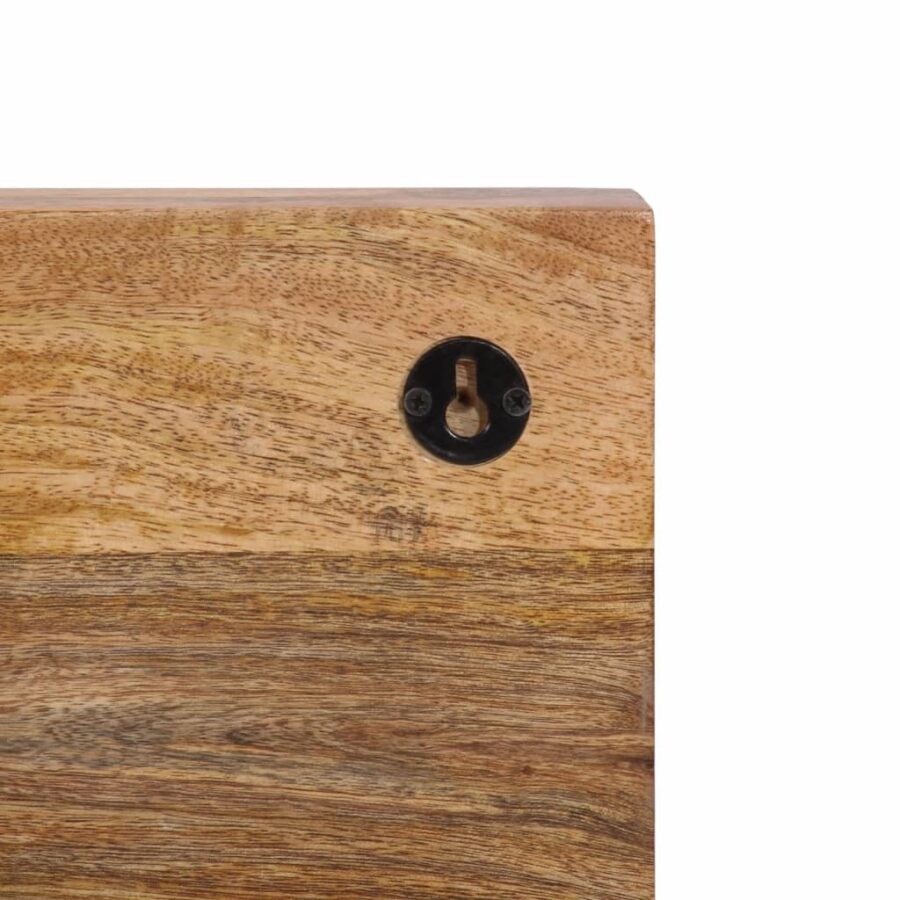 Wandkapstok met 5 haken massief mangohout - Afbeelding 6