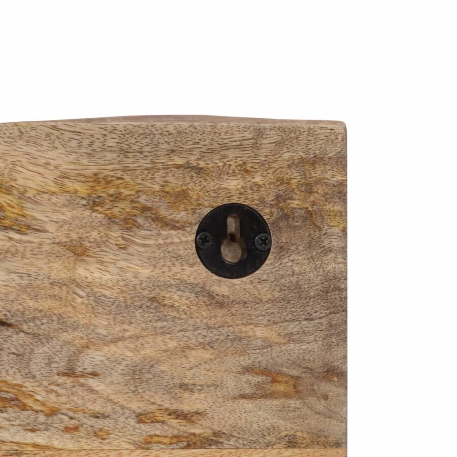 Wandkapstok met 4 haken massief mangohout - Afbeelding 6