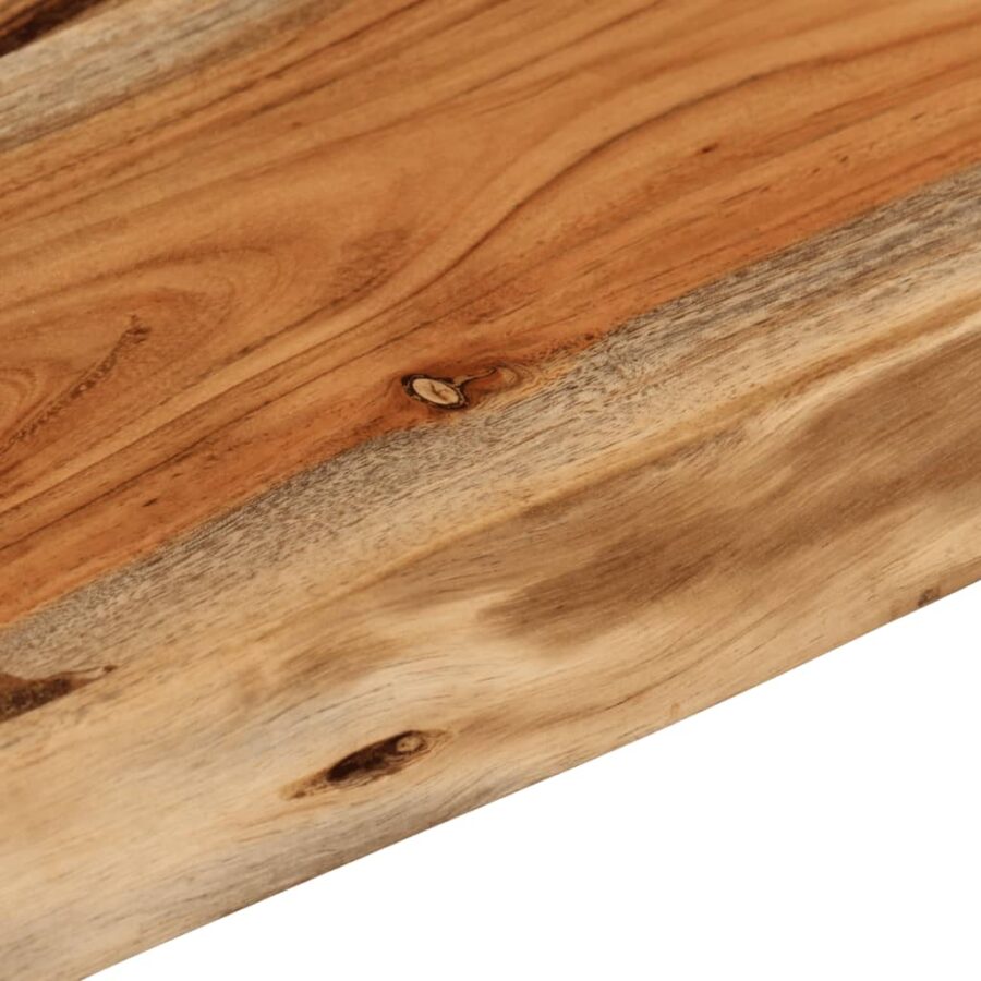 Wandschap rechthoekig natuurlijke rand 60x40x2,5 cm acaciahout - Afbeelding 6
