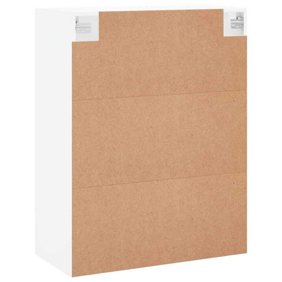 Wandkast 69,5x34x90 cm bewerkt hout wit - Afbeelding 9