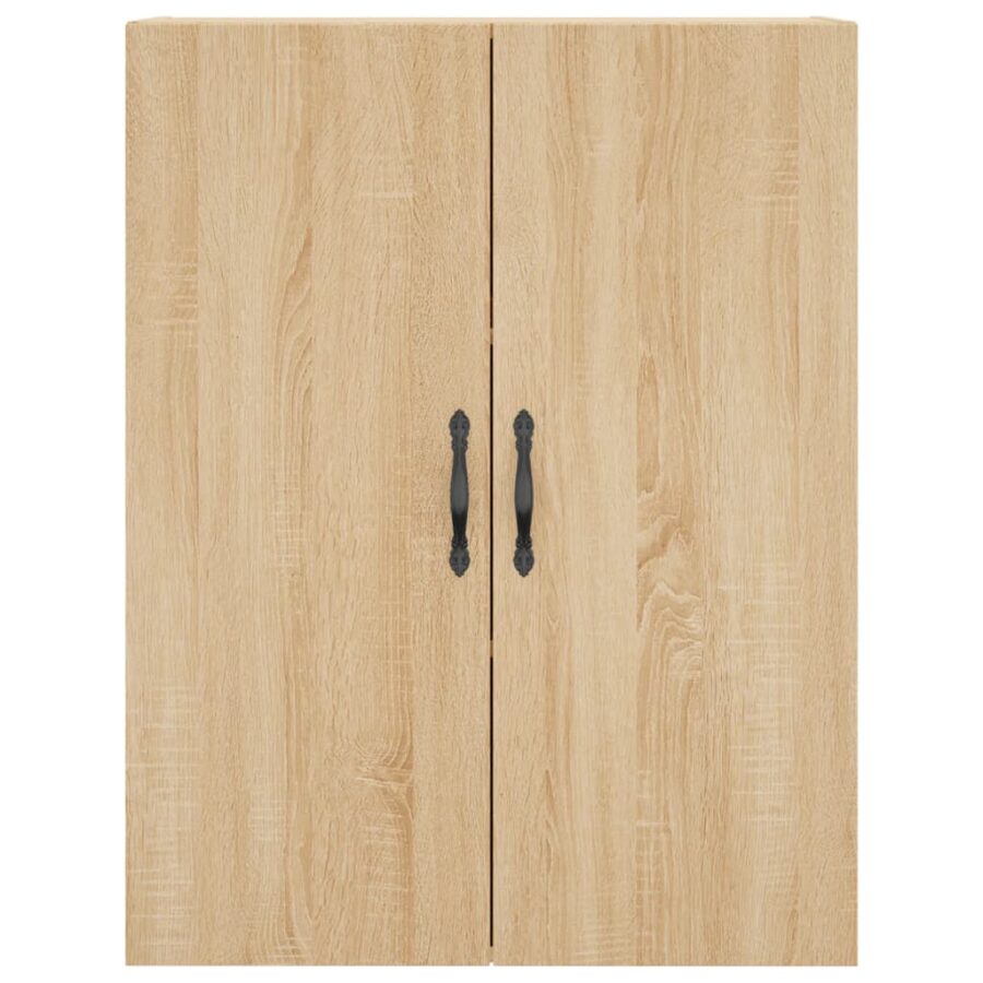 Wandkast 69,5x34x90 cm bewerkt hout sonoma eikenkleurig - Afbeelding 7