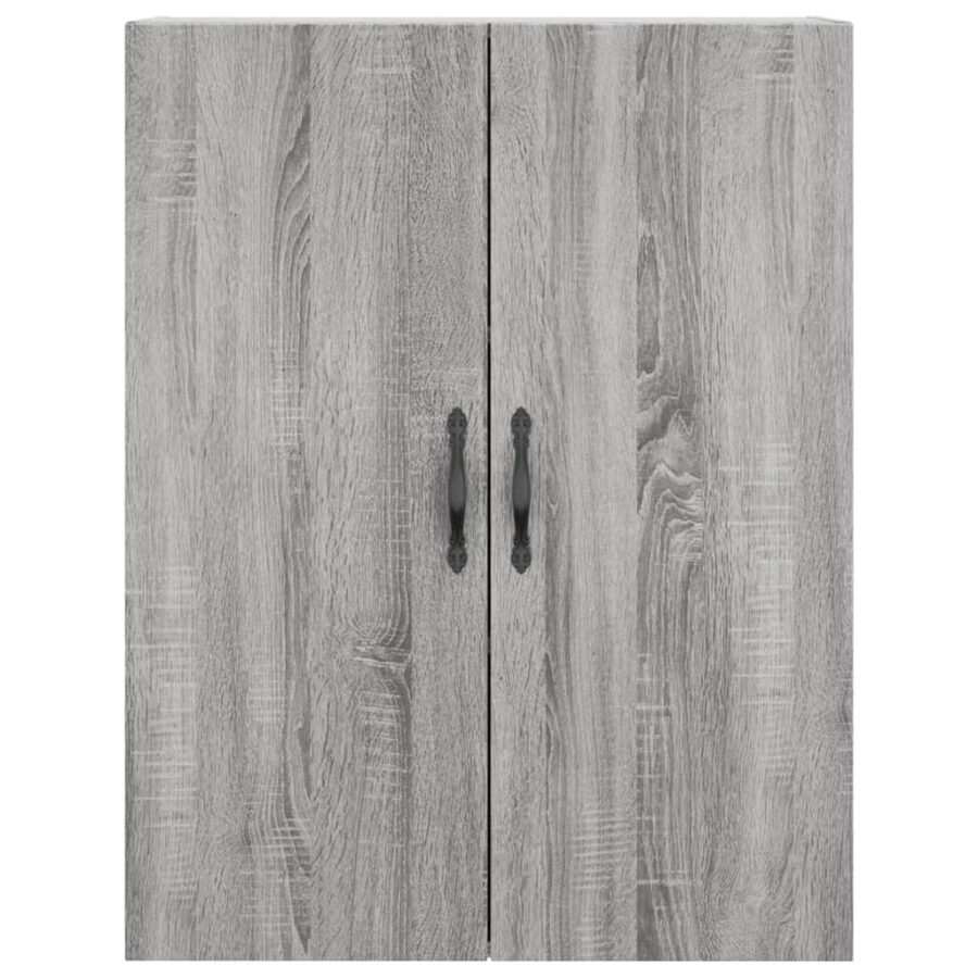Wandkast 69,5x34x90 cm bewerkt hout grijs sonoma eikenkleurig - Afbeelding 7