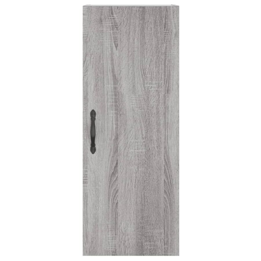 Wandkast 34,5x34x90 cm bewerkt hout grijs sonoma eikenkleurig - Afbeelding 6