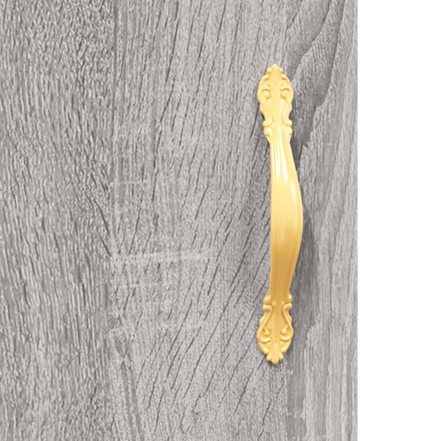 Wandkast 69,5x34x90 cm bewerkt hout grijs sonoma eikenkleurig - Afbeelding 10