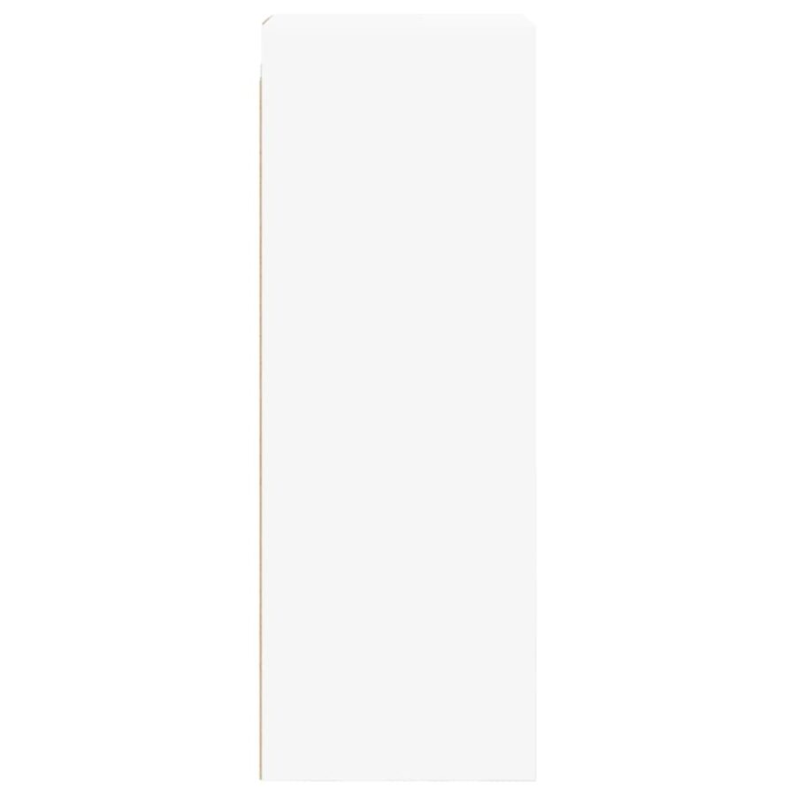 Wandkast met glazen deuren 35x37x100 cm wit - Afbeelding 7