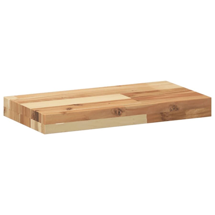 Wandschap zwevend olieafwerking 40x20x4 cm massief acaciahout - Afbeelding 6