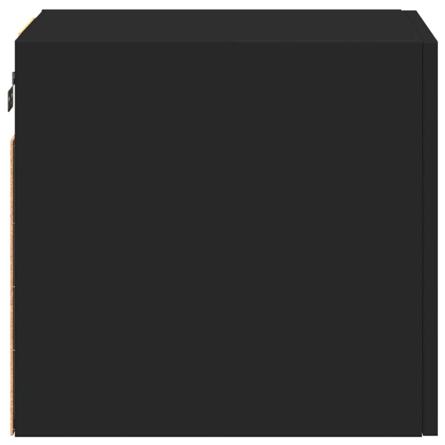 Wandkast 40x42,5x40 cm bewerkt hout zwart - Afbeelding 5