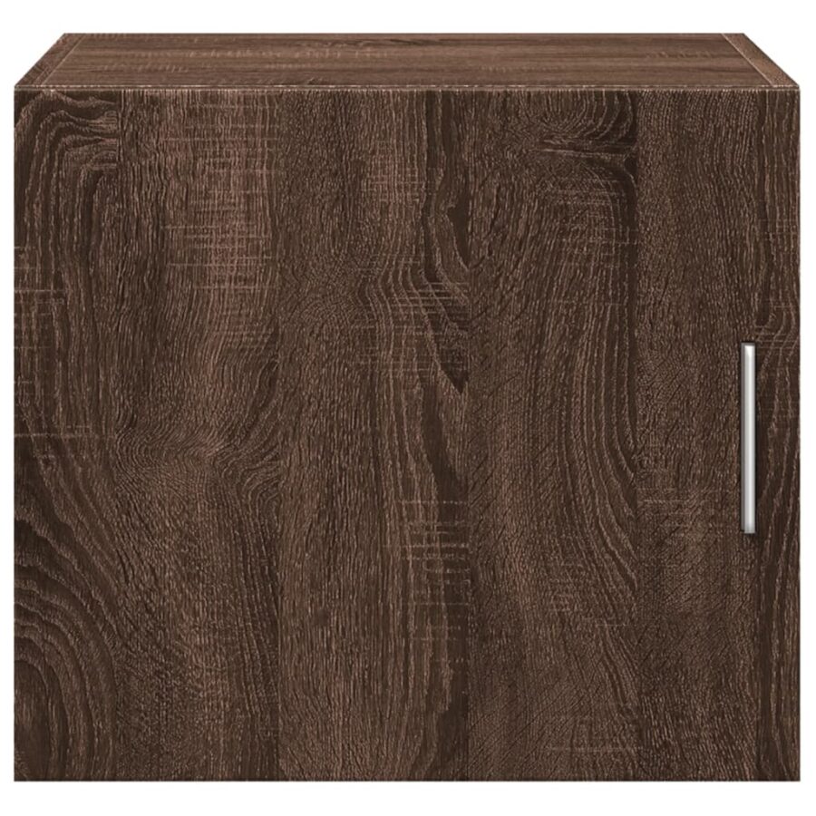 Wandkast 45x42,5x40 cm bewerkt hout bruin eikenkleurig - Afbeelding 4