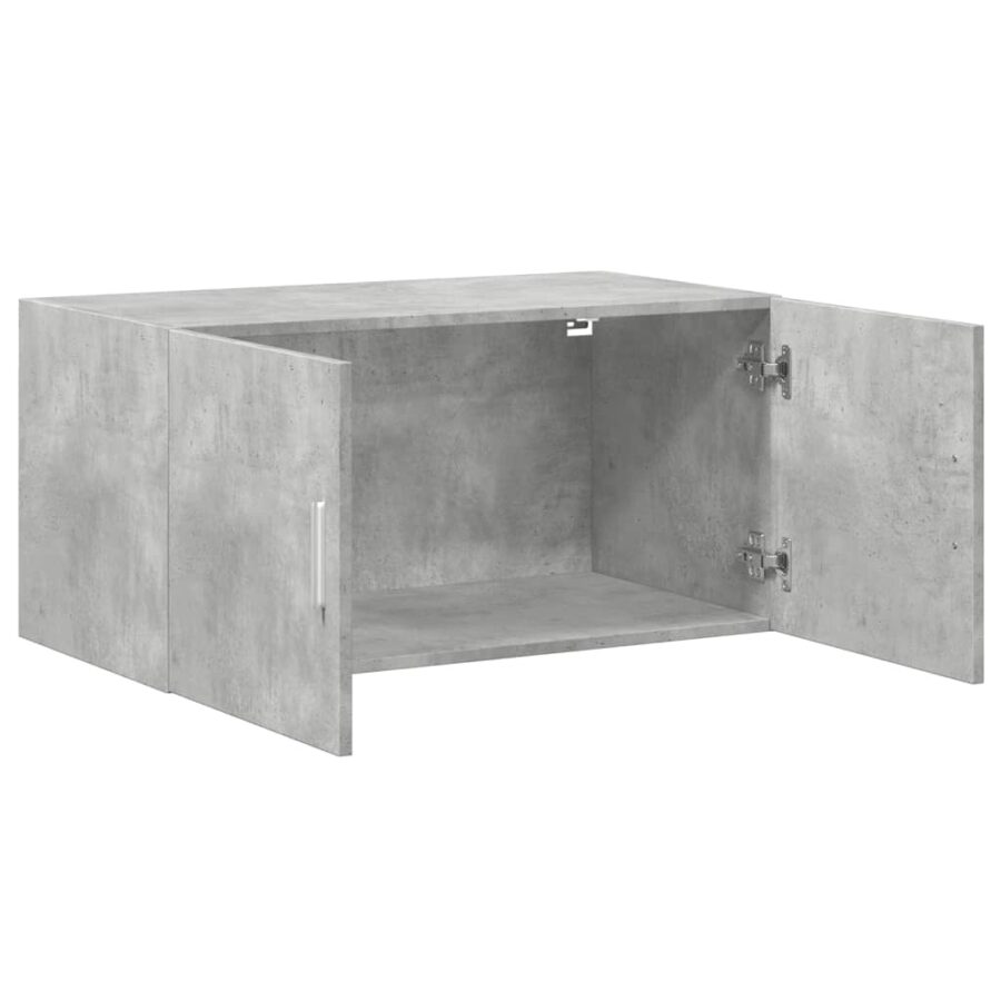 Wandkast 80x42,5x40 cm bewerkt hout betongrijs - Afbeelding 7