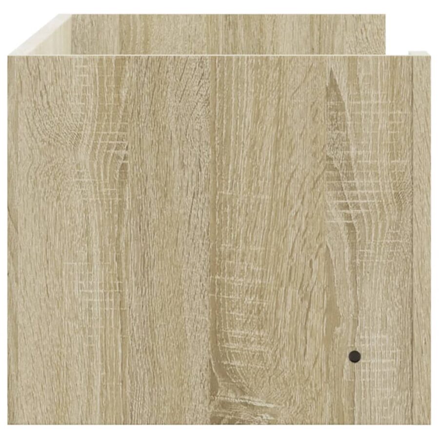 Wandschap 100x35x30,5 cm bewerkt hout sonoma eikenkleurig - Afbeelding 5