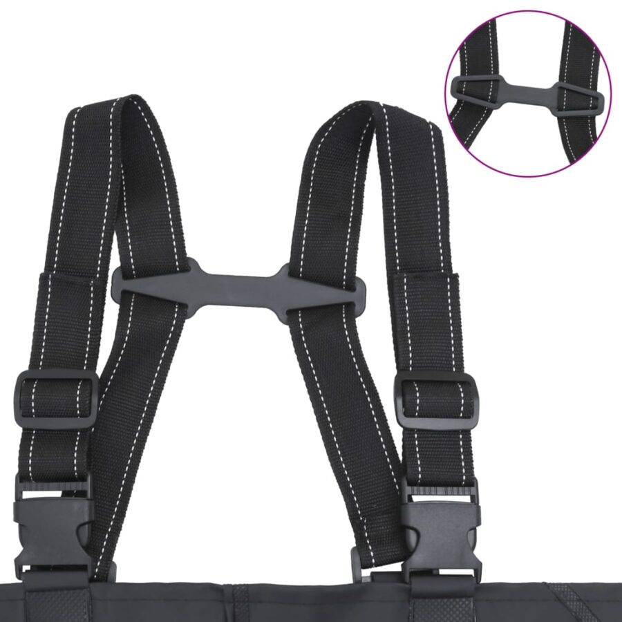 Waadpak met laarzen en riem maat 40 zwart - Afbeelding 5