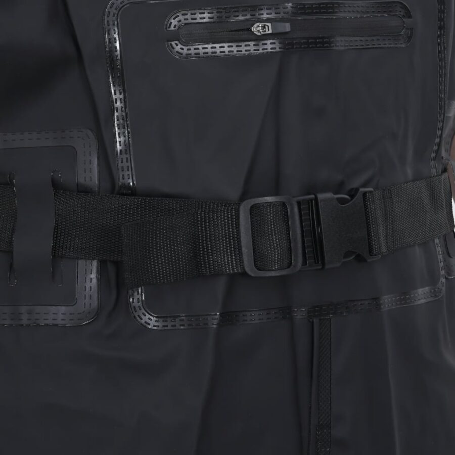 Waadpak met laarzen en riem maat 41 zwart - Afbeelding 6