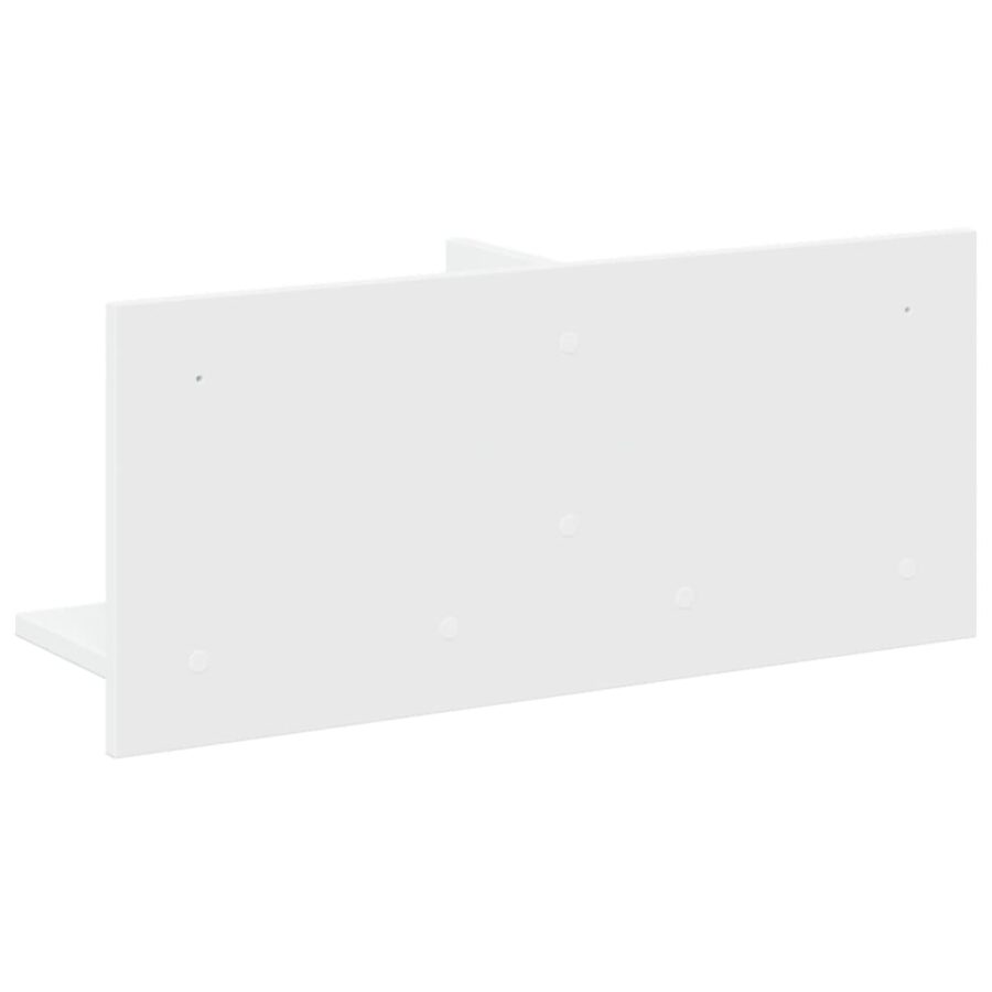 Wandkast 70x16,5x30 cm bewerkt hout wit - Afbeelding 6