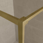 Square inloopdouche 1200 x 2000 x 8 mm nano helder glas/geborsteld messing - Afbeelding 4