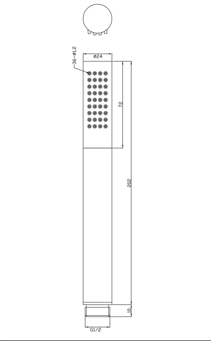 UniMatch glijstangset compleet met staafhanddouche 1 stand geborsteld messing/mat zwart - Afbeelding 4