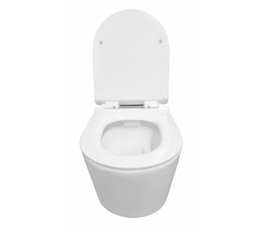 Sity wandcloset rimless met toiletzitting softclose en quick release glans wit - Afbeelding 3