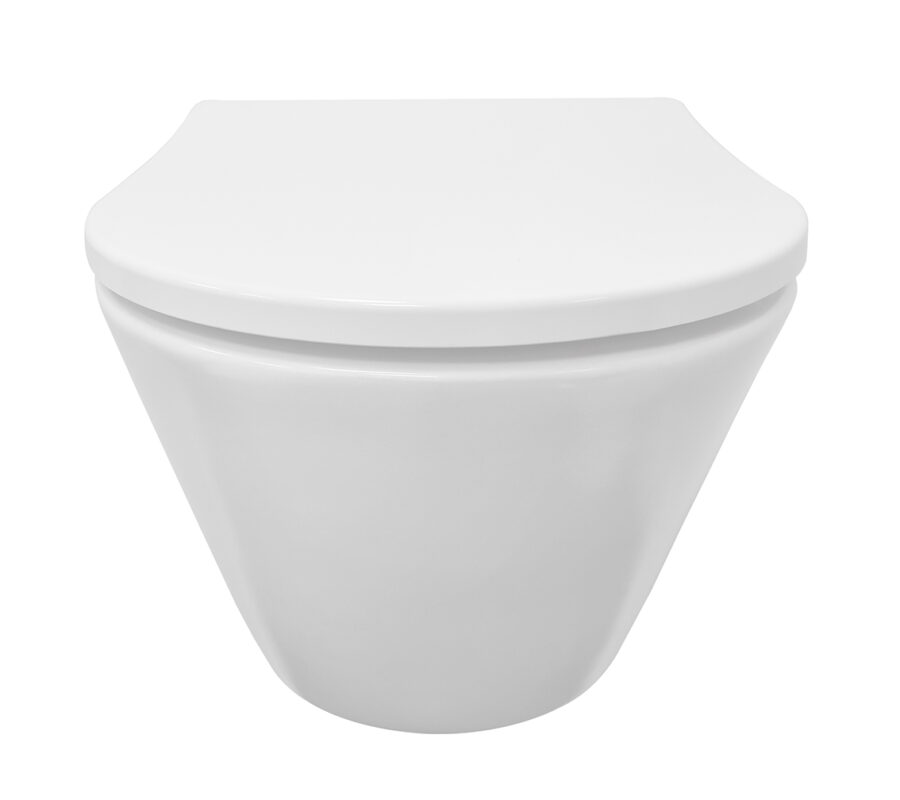 Stereo wandcloset rimless met Shade slim toiletzitting softclose en quick release mat wit - Afbeelding 4