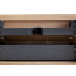 Lotus onderkast met 2 laden 80 x 45,2 cm naturel eik/mat zwart - Afbeelding 4