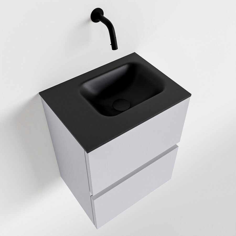 MONDIAZ ADA 40cm toiletmeubel cale. LEX wastafel urban positie links. Zonder kraangat - Afbeelding 4