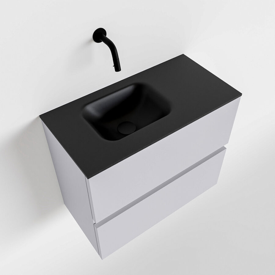 MONDIAZ ADA 60cm toiletmeubel cale. LEX wastafel urban positie links. Zonder kraangat - Afbeelding 4