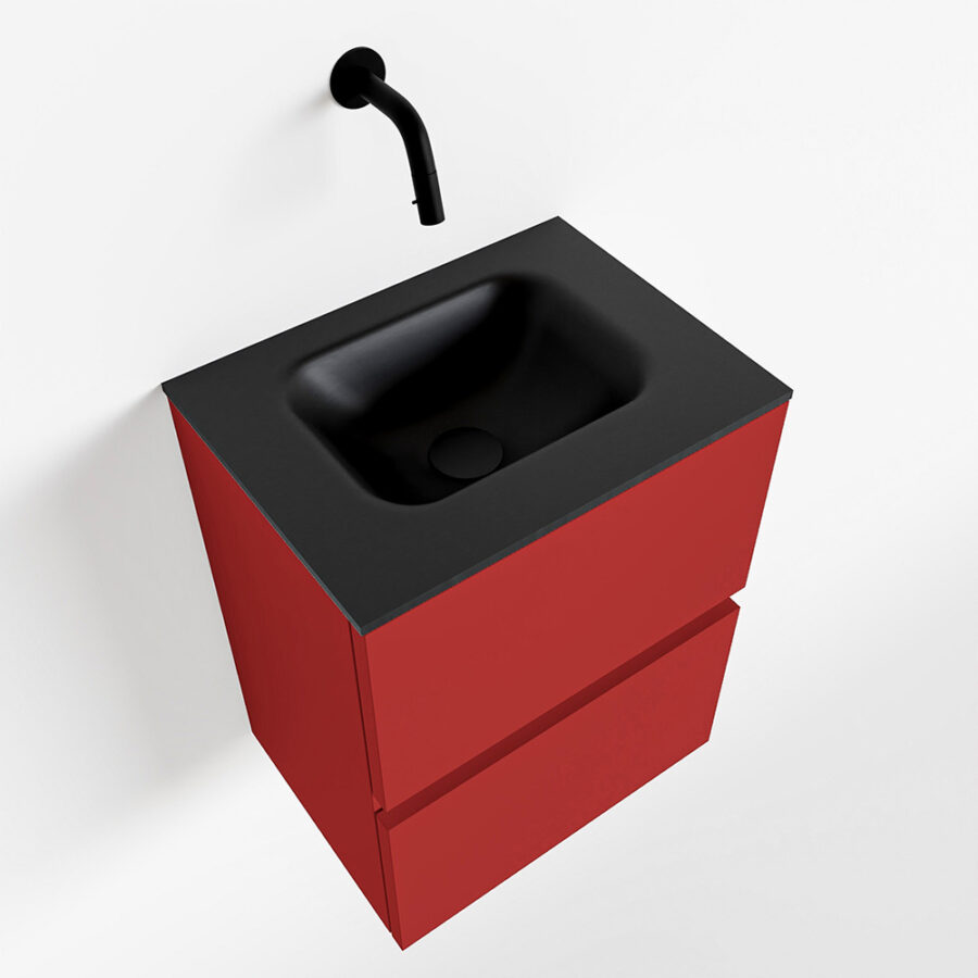 MONDIAZ ADA 40cm toiletmeubel fire. LEX wastafel urban positie midden. Zonder kraangat - Afbeelding 4